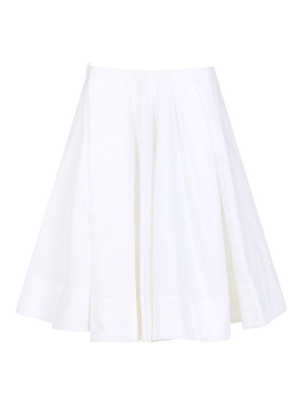 JACQUEMUS: ニーレングススカート＆ミディ丈 - 膝丈/ミディスカート - 白