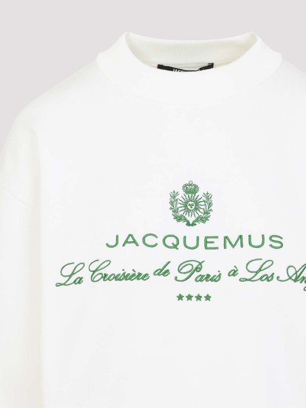 The Best Shops JACQUEMUS: Strickpullover mit Rundhalsausschnitt - Rundhalspullover - Weiß