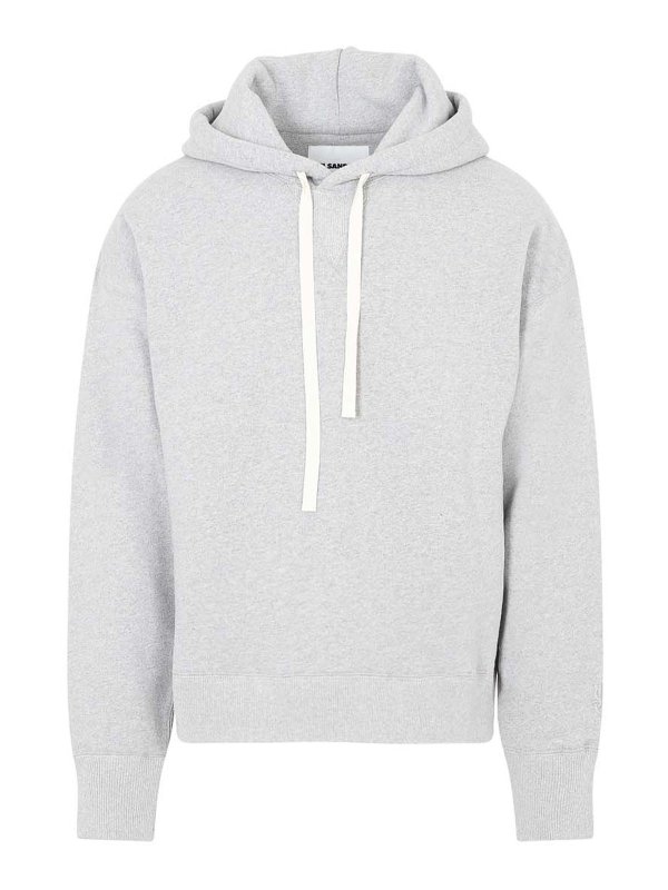 JIL SANDER: Felpe e maglie - Con cappuccio di cotone