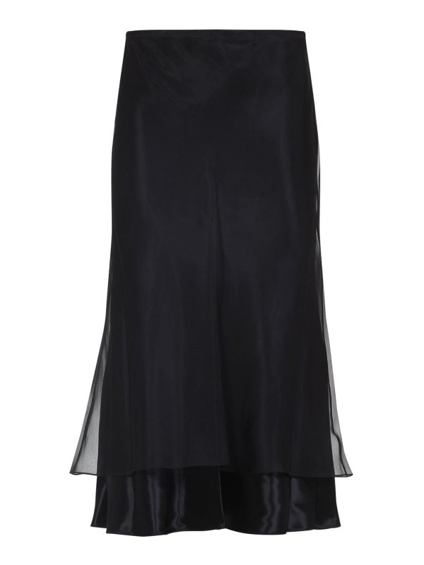 KHAITE: Jupes midi et au genou - Jupe Midi - Noir