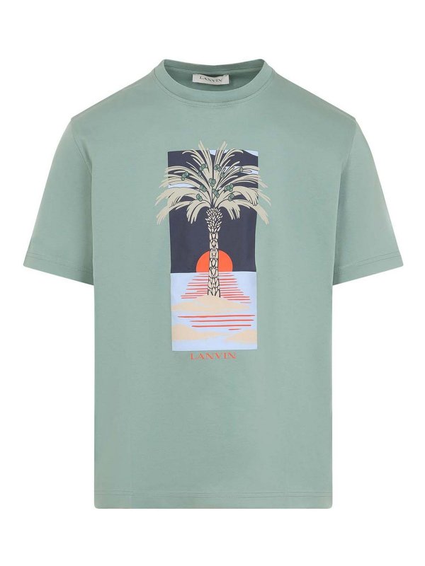 LANVIN: T-shirts - T-Shirt - Hellgrau