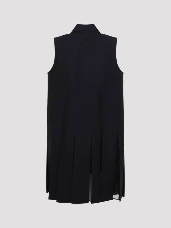Moncler Cotton Midi Dress - Black - Women | K10932G00011597LQ999