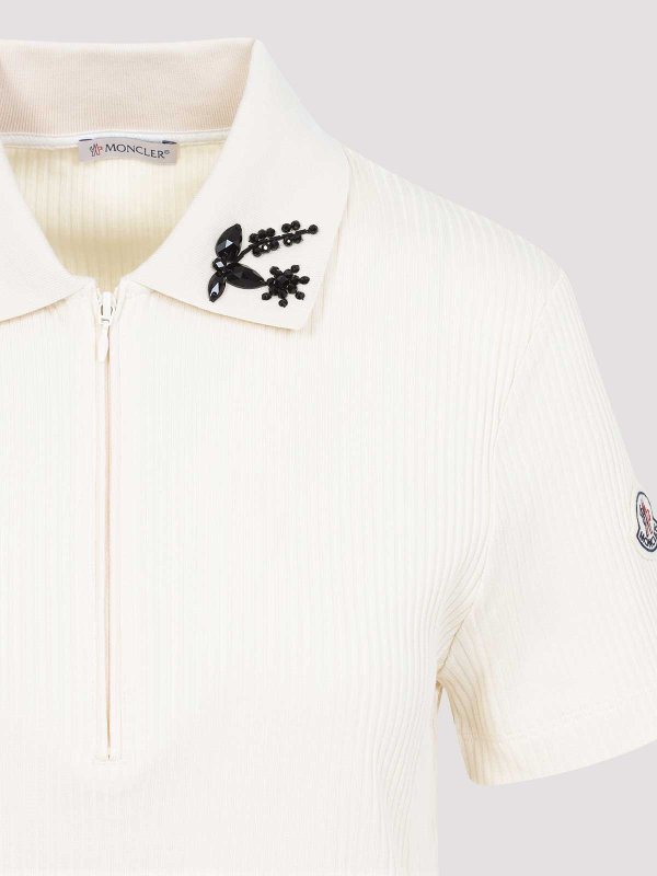 The Best Shops MONCLER: ポロシャツ - ポロシャツ - クリーム