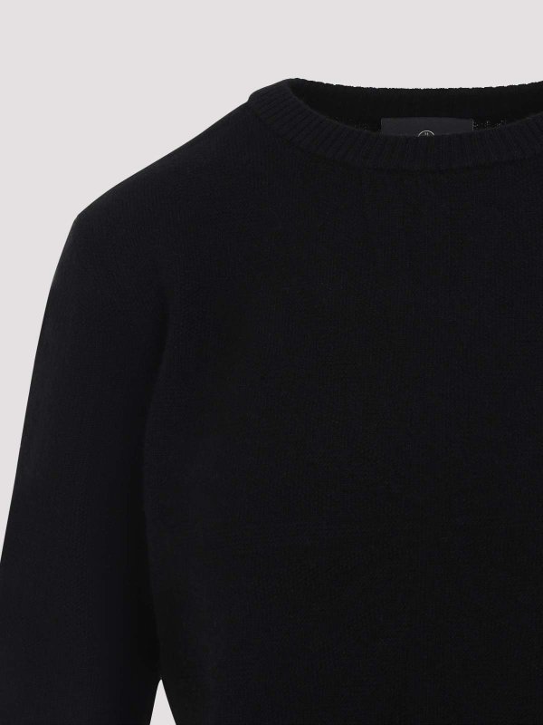 The Best Shops MONCLER: casual jackets - Mu02D9C01 Biker Round Neck Pullover