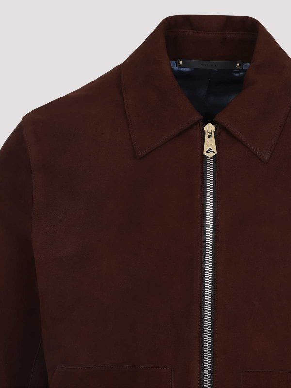 Regular Fit Leather Jacket shop online: PAUL SMITH