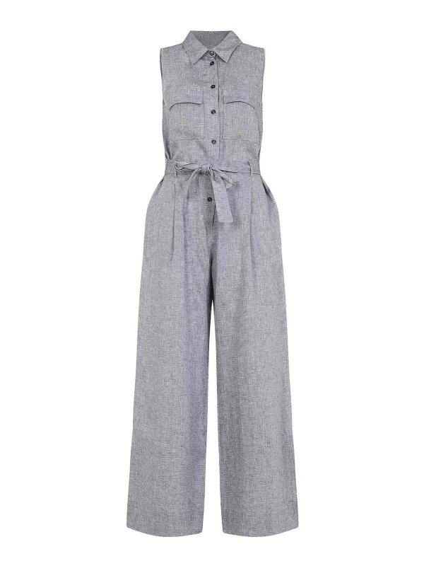 PESERICO: ジャンプスーツ - ジャンプスーツ - ブルー