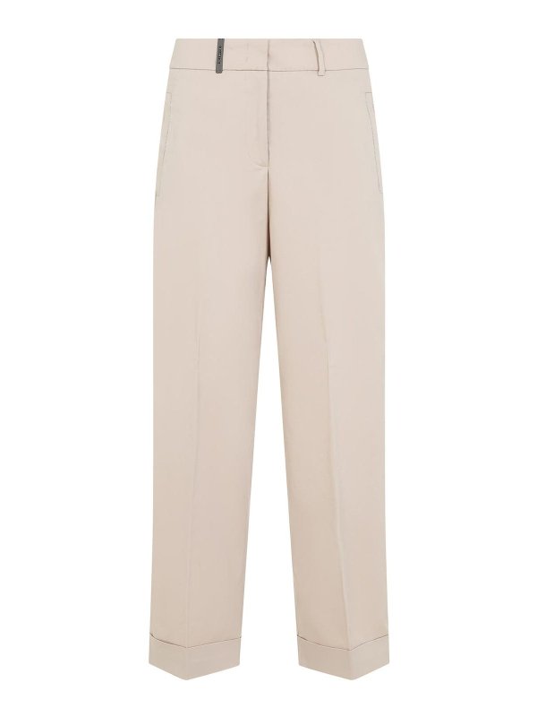 PESERICO: トラウザーショーツ - ショートパンツ - ベージュ