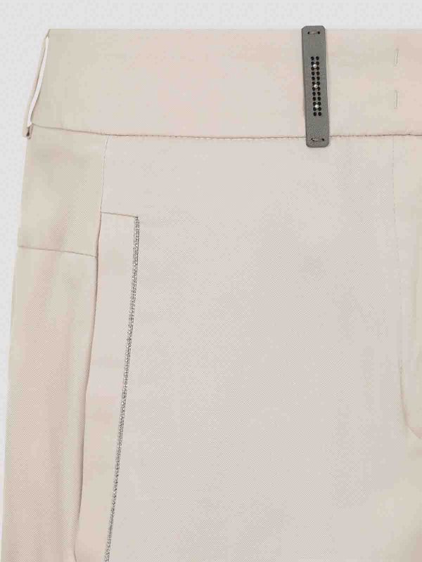 The Best Shops PESERICO: トラウザーショーツ - ショートパンツ - ベージュ