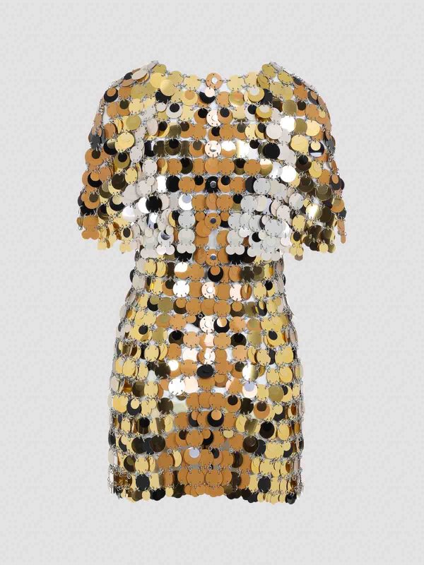 RABANNE: abiti corti online - Mini abito di poliestere