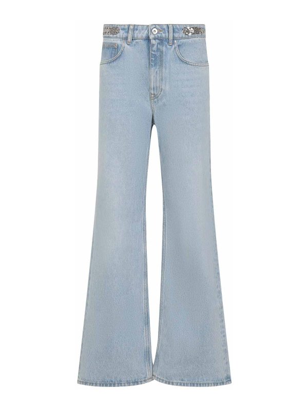 RABANNE: Jeans évasés - Jean Bootcut - Délavé