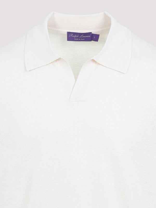 The Best Shops RALPH LAUREN: Strickpullover mit Rundhalsausschnitt - Rundhalspullover - Creme