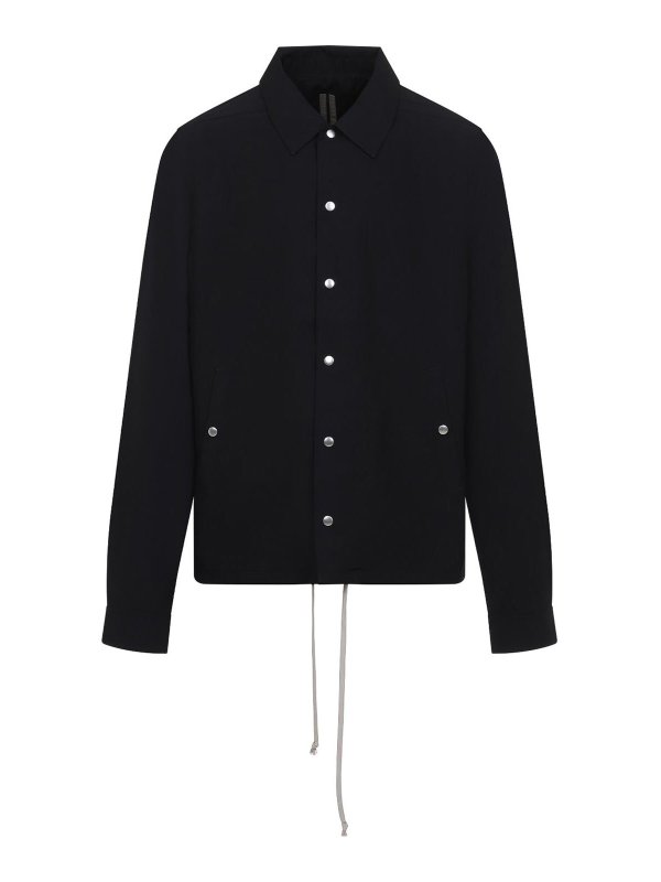 RICK OWENS: カジュアルジャケット - カジュアルジャケット - 黒