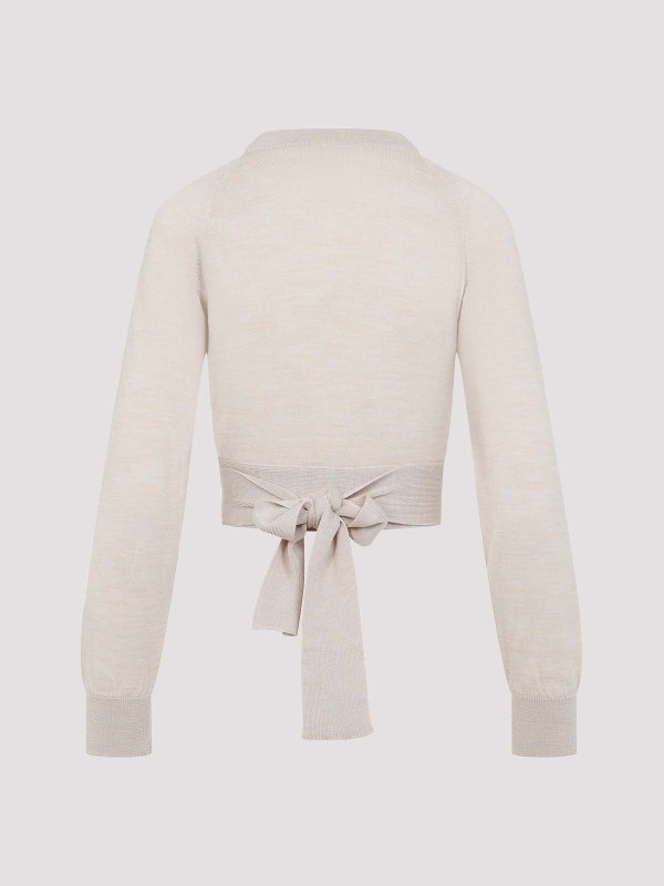 SIMONE ROCHA: Pull col rond online - Pull Col Rond - Beige