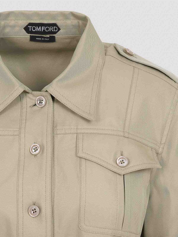 トムフォード Tom Ford Safari Mini Dress Tom Ford Safari Mini Dress - Light Green | AB3431FAX1215FG710