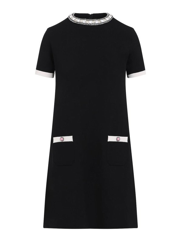 VALENTINO: short dresses - Acetate Mini Dress