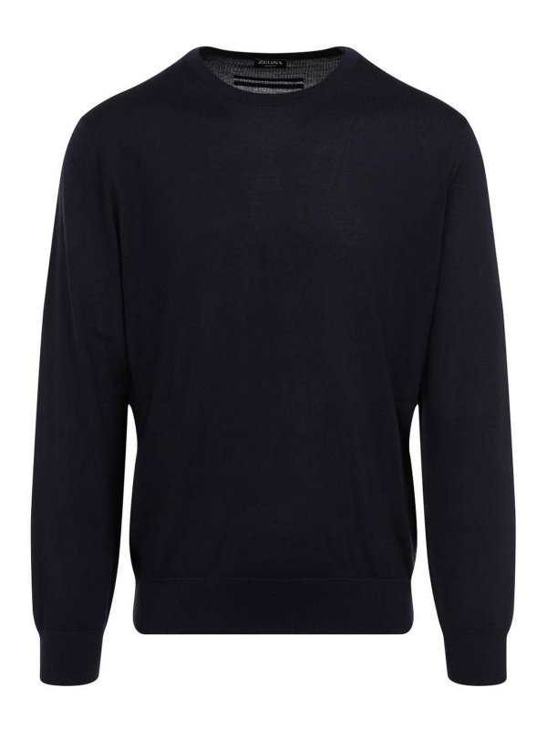 ZEGNA: クルーネック - クルーネック - ブルー
