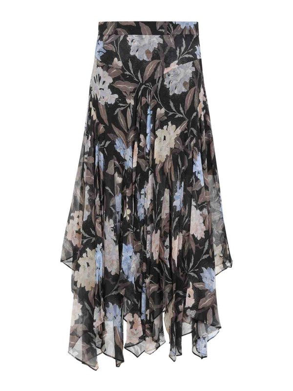 ZIMMERMANN: ニーレングススカート＆ミディ丈 - 膝丈/ミディスカート - 黒