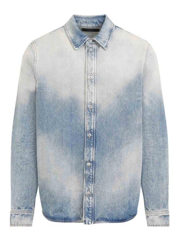 AMIRI: シャツ - シャツ - ミディアムウォッシュ