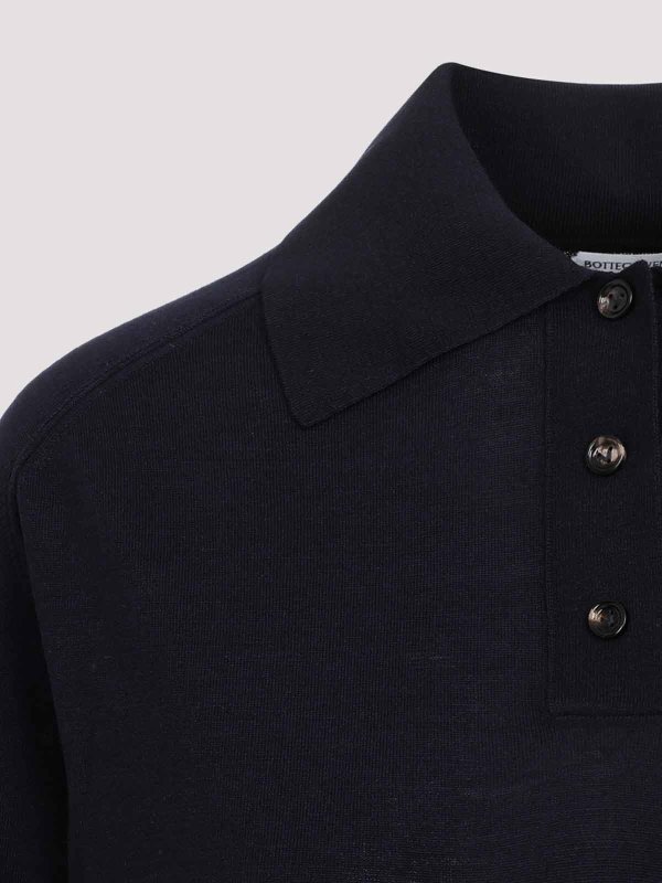 The Best Shops BOTTEGA VENETA: Polos - Polo - Azul Oscuro