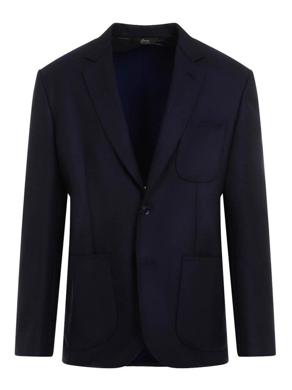 BRIONI: Chaquetas casual - Chaqueta Casual - Azul Oscuro