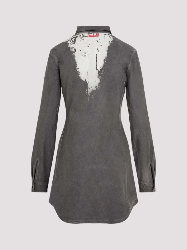 DIESEL: ニーレングスドレス online - 膝丈ドレス - グレー