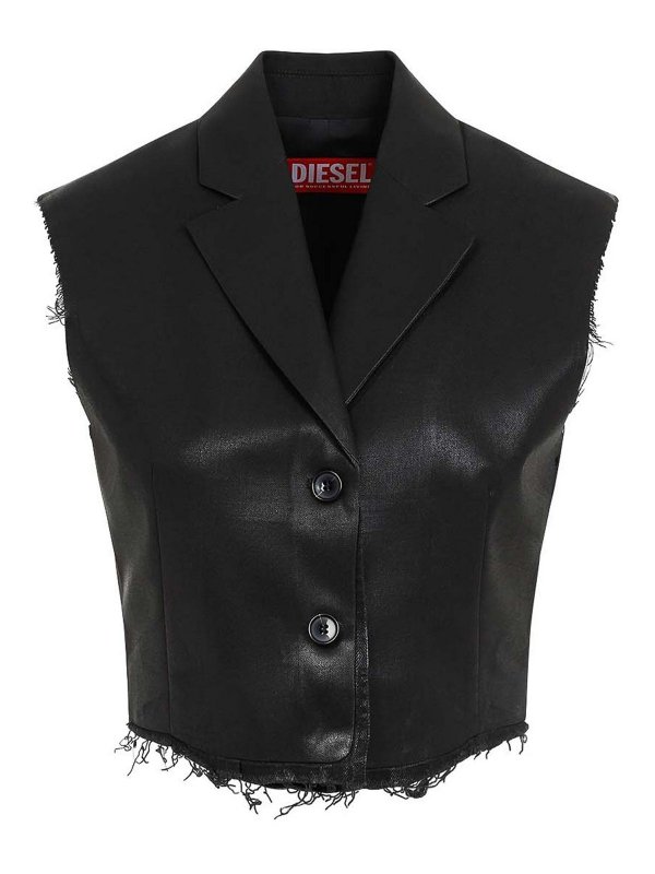 DIESEL: ベスト - ベスト - 黒