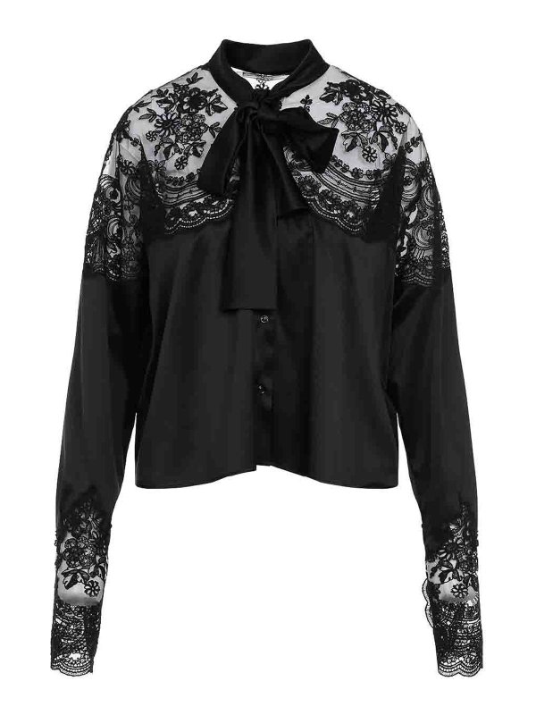 ERMANNO SCERVINO: シャツ - シャツ - 黒