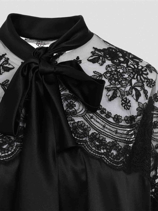 シャツ - 黒 shop online: ERMANNO SCERVINO