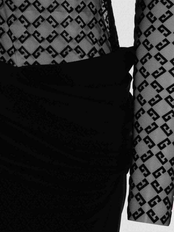 膝丈ドレス - 黒 shop online: GIVENCHY