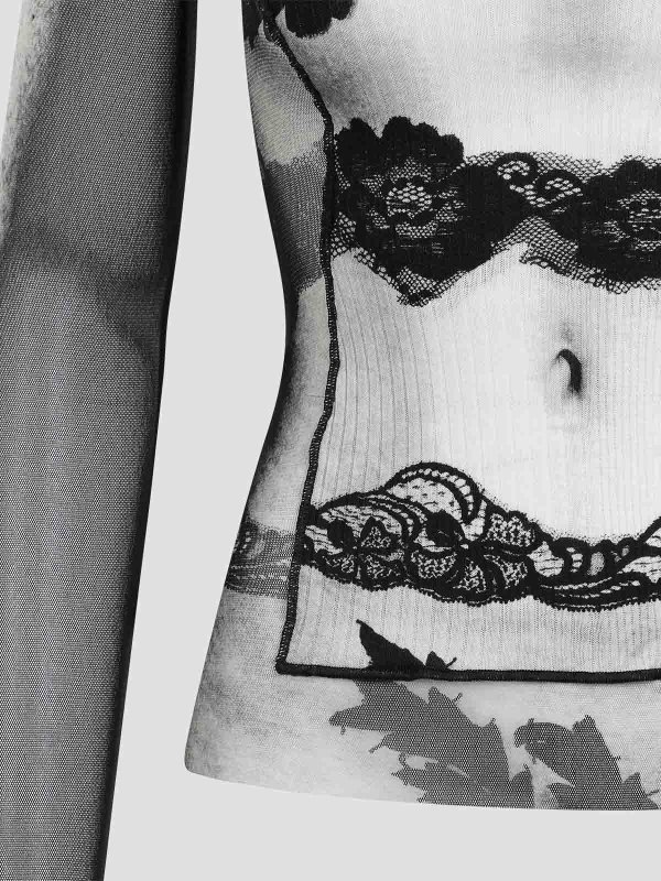 The Best Shops JEAN PAUL GAULTIER: トップス＆タンクトップ - トップ/タンクトップ - Body Lace Mariniere