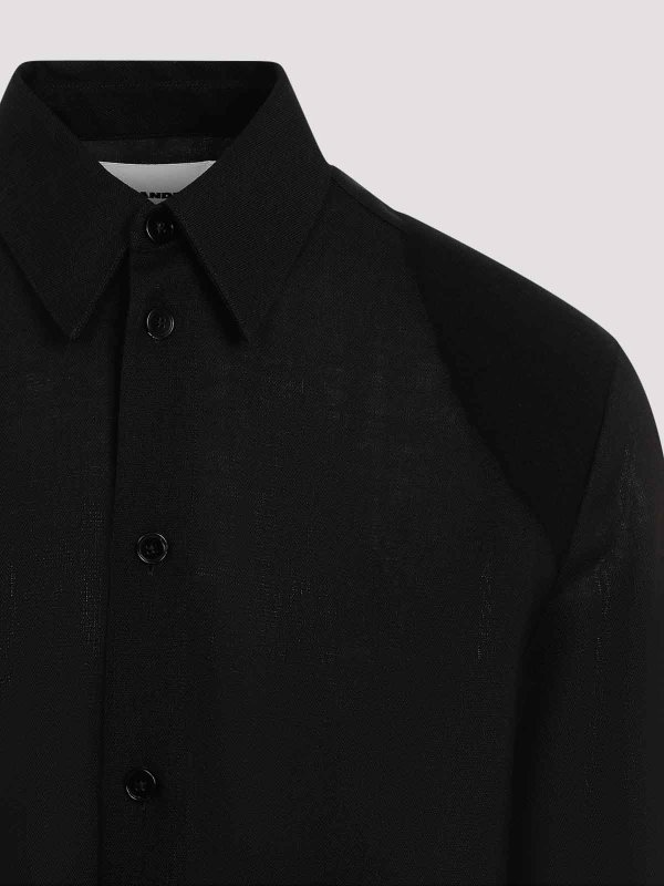 The Best Shops JIL SANDER: shirts - Virgin Wool Shirt