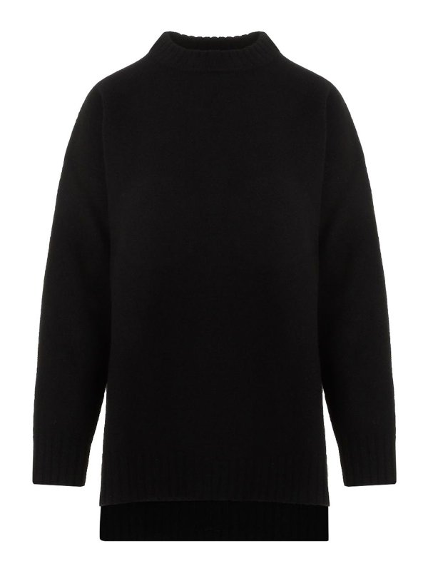JIL SANDER: Pull col rond - Pull Col Rond - Noir