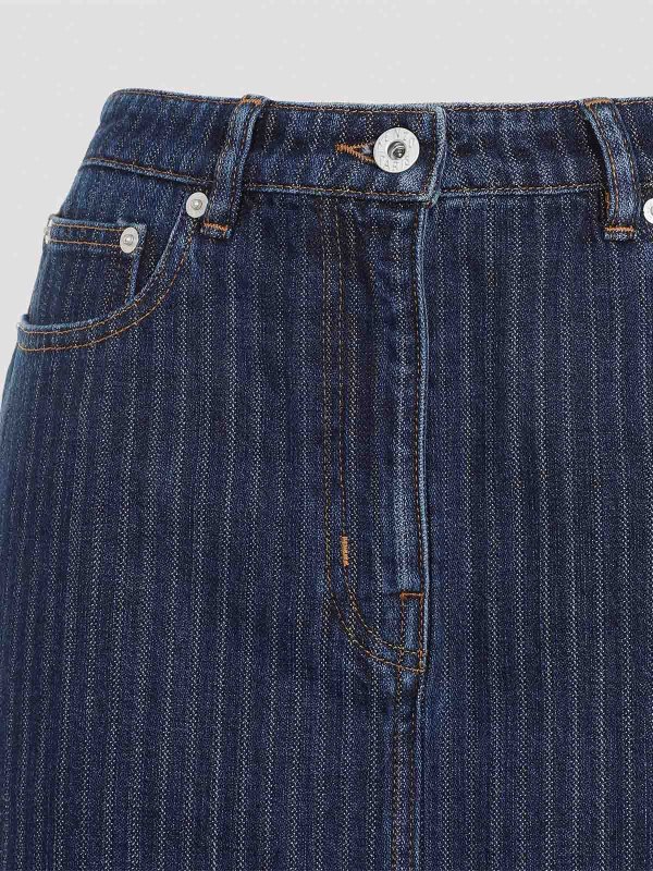 The Best Shops KENZO: Knee length skirts & Midi - Stripped Jacquard Mini Skirt