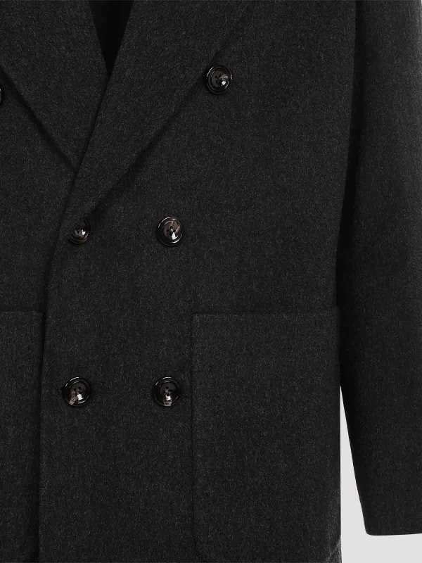 The Best Shops KITON: Kurze Mäntel - Kurzer Mantel - Grau