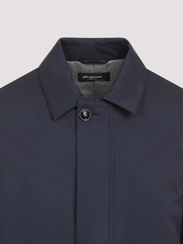 コートその他 Kiton FW24 Kiton Coat (UW1886V0444F0700E BLU) Kiton Coat - Blue - Men | UW1886V0444F0700EBLU | thebs.com