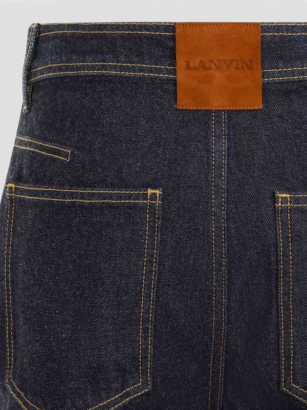 The Best Shops LANVIN: ブーツカットジーンズ - ブーツカットジーンズ - ダークブルー