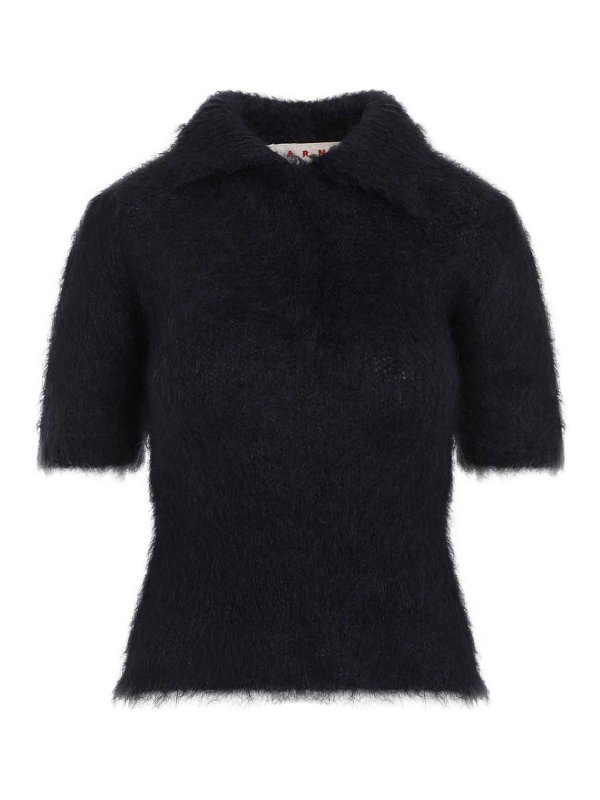 Marni: ポロシャツ - ポロシャツ - ブルー