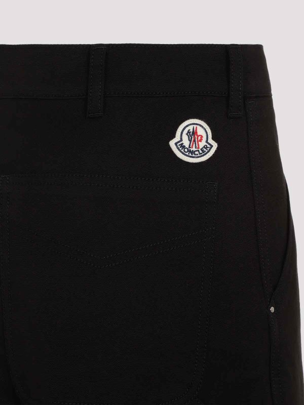 【MONCLER】TROUSERS◆J20912A00004596WT Moncler Cotton Pants - Black - Men | J20912A00032597V6999