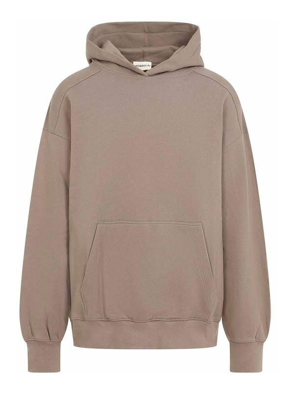MORDECAI FLEECE HOODED SWEATSHIRT モルデカイ フリース フーデ Mordecai Fleece Hooded Sweatshirt - Taupe - Men | 24A96MUJ07825