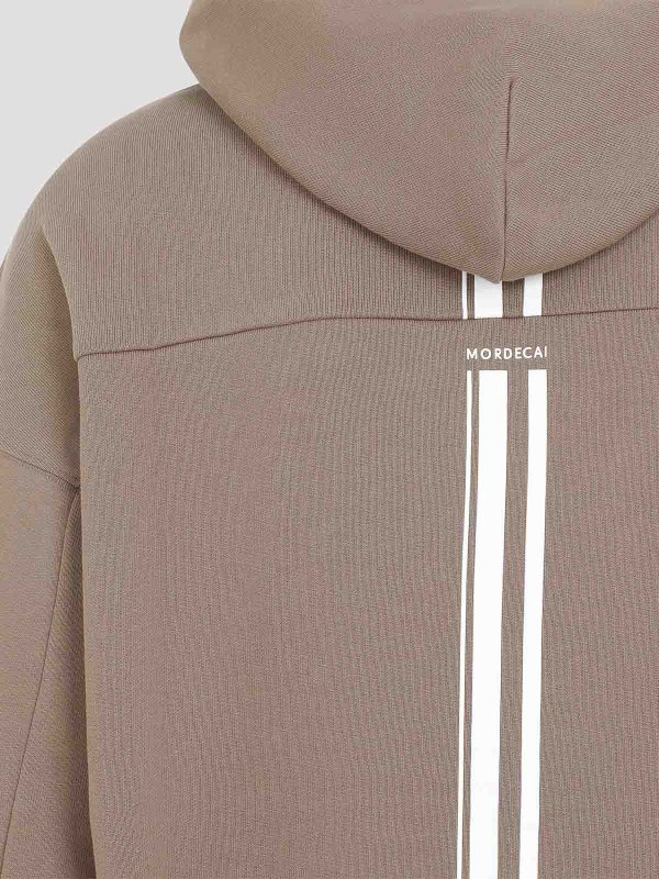 MORDECAI FLEECE HOODED SWEATSHIRT モルデカイ フリース フーデ Mordecai Fleece Hooded Sweatshirt - Taupe - Men | 24A96MUJ07825