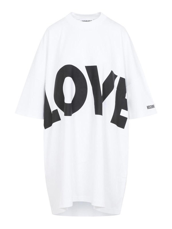 MOSCHINO: knee length dresses - Interlock Knit Dress