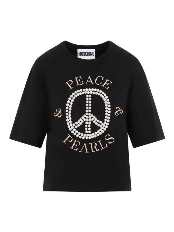 MOSCHINO: Camisetas - Camiseta - Negro