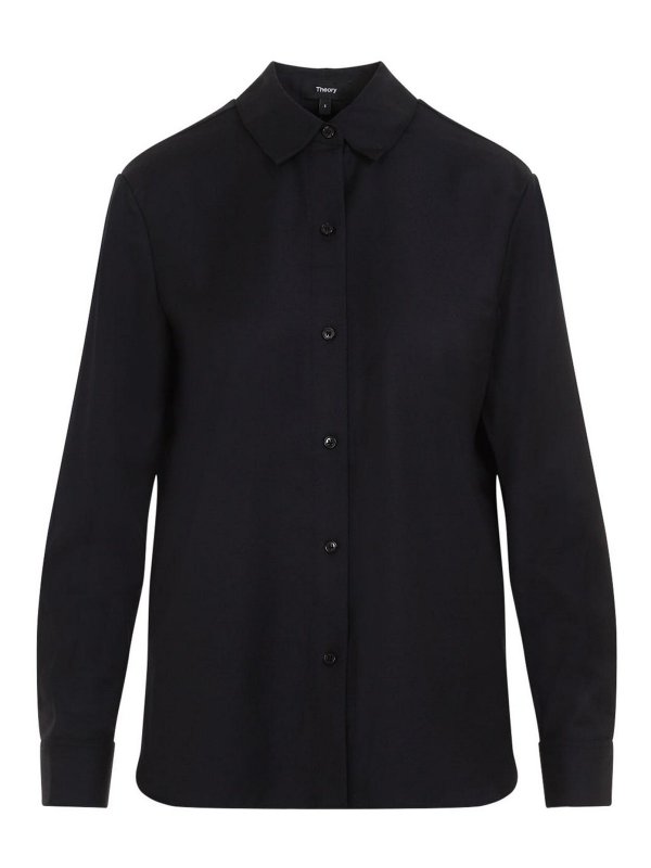 Theory: camicie - Camicia di lana vergine