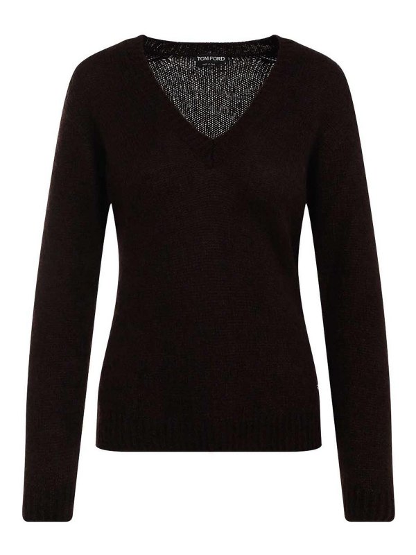 TOM FORD: Tops y camisetas sin mangas - Top - Marrón