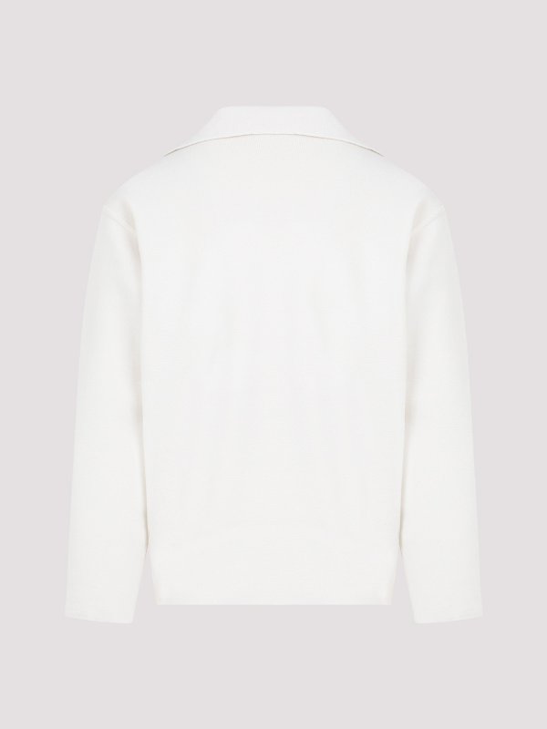 AURALEE: Strickpullover mit Rundhalsausschnitt online - Rundhalspullover - Weiß