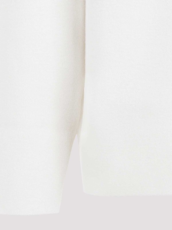 The Best Shops AURALEE: Strickpullover mit Rundhalsausschnitt - Rundhalspullover - Weiß