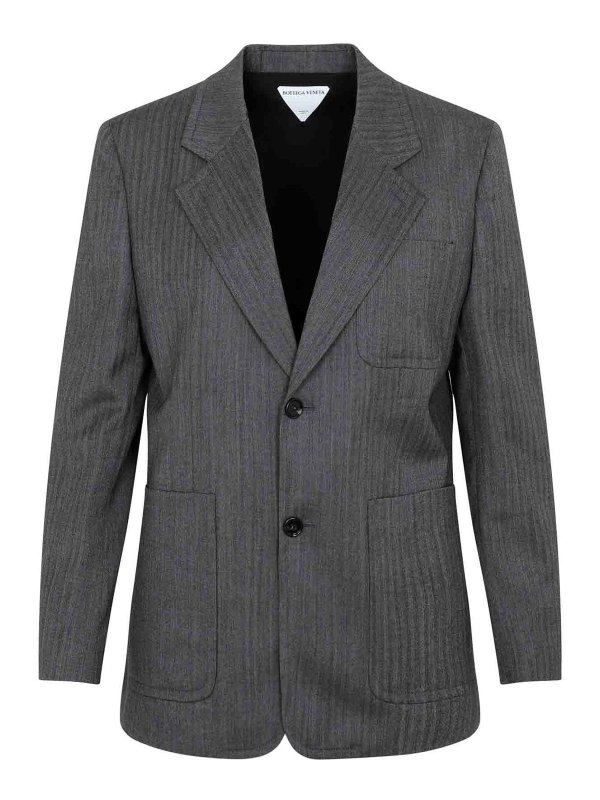 BOTTEGA VENETA: casual jackets - Wool Chevron Jacket