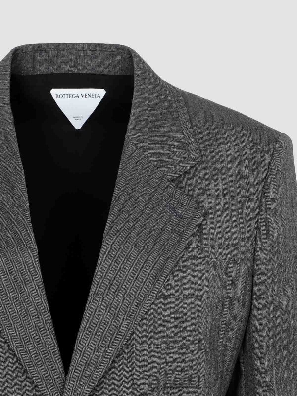 Wool Chevron Jacket shop online: BOTTEGA VENETA