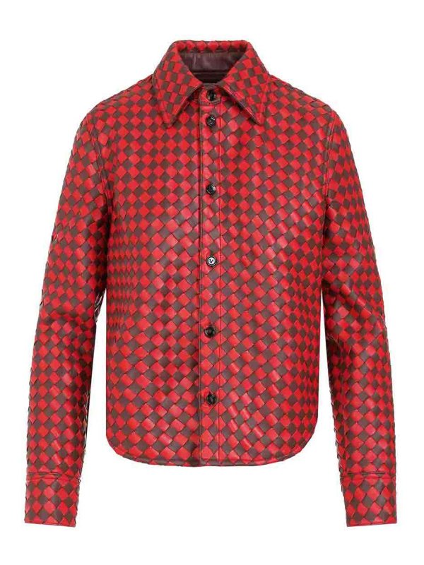 BOTTEGA VENETA: シャツ - シャツ - ダークレッド