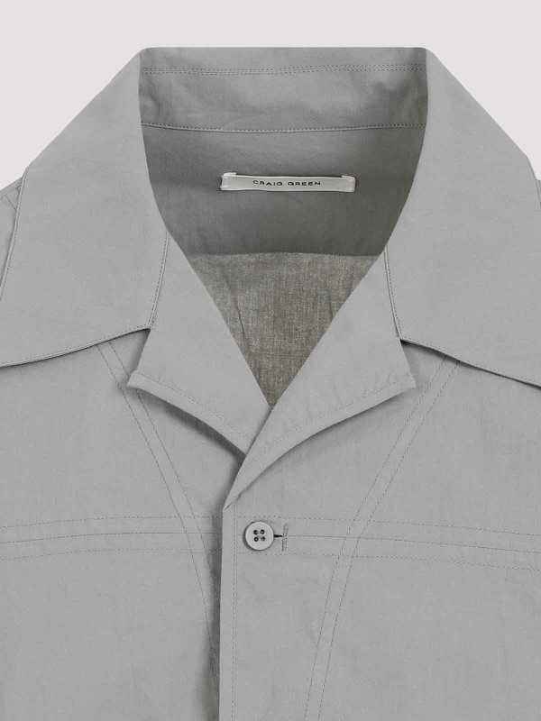 Craig Green Barrel Shirt - Green - Men | CGSS24CWOSHI08GREY